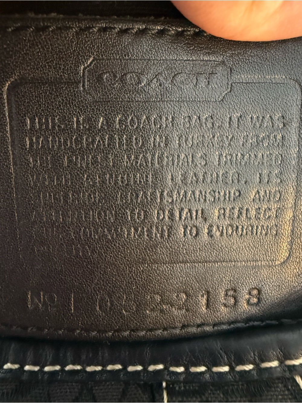 Coach Hobo Signature Shoulder Bag Black Jacquard/Leather - Picture 13 of 15